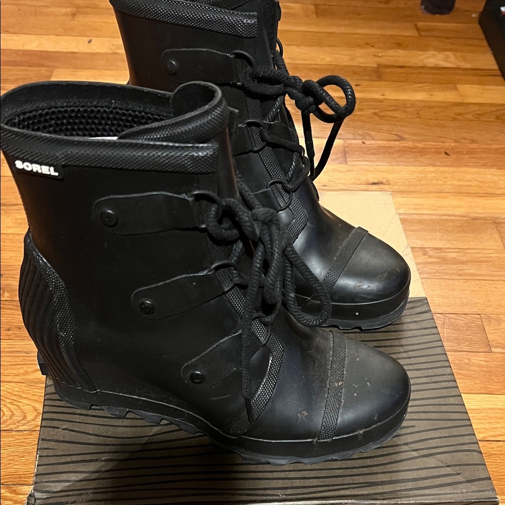 Sorel Women's Black Rain Boots